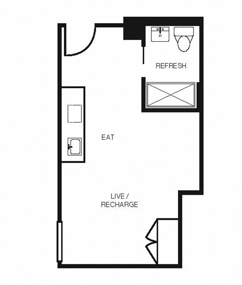 Electric Lofts Studio Q Floor Plan